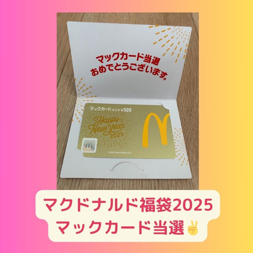 マクドナルド福袋2025