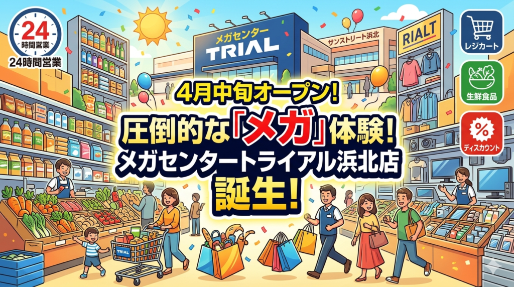 メガセンタートライアル浜北店オープン情報